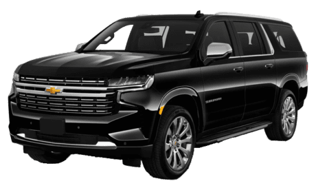 Black Chevrolet Suburban full-size SUV
