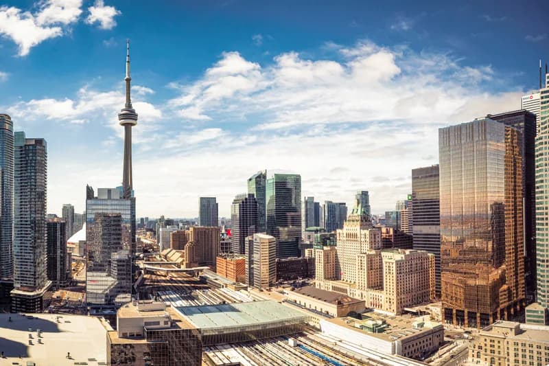 The downtown Toronto skyline