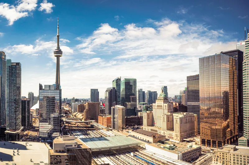 The downtown Toronto skyline