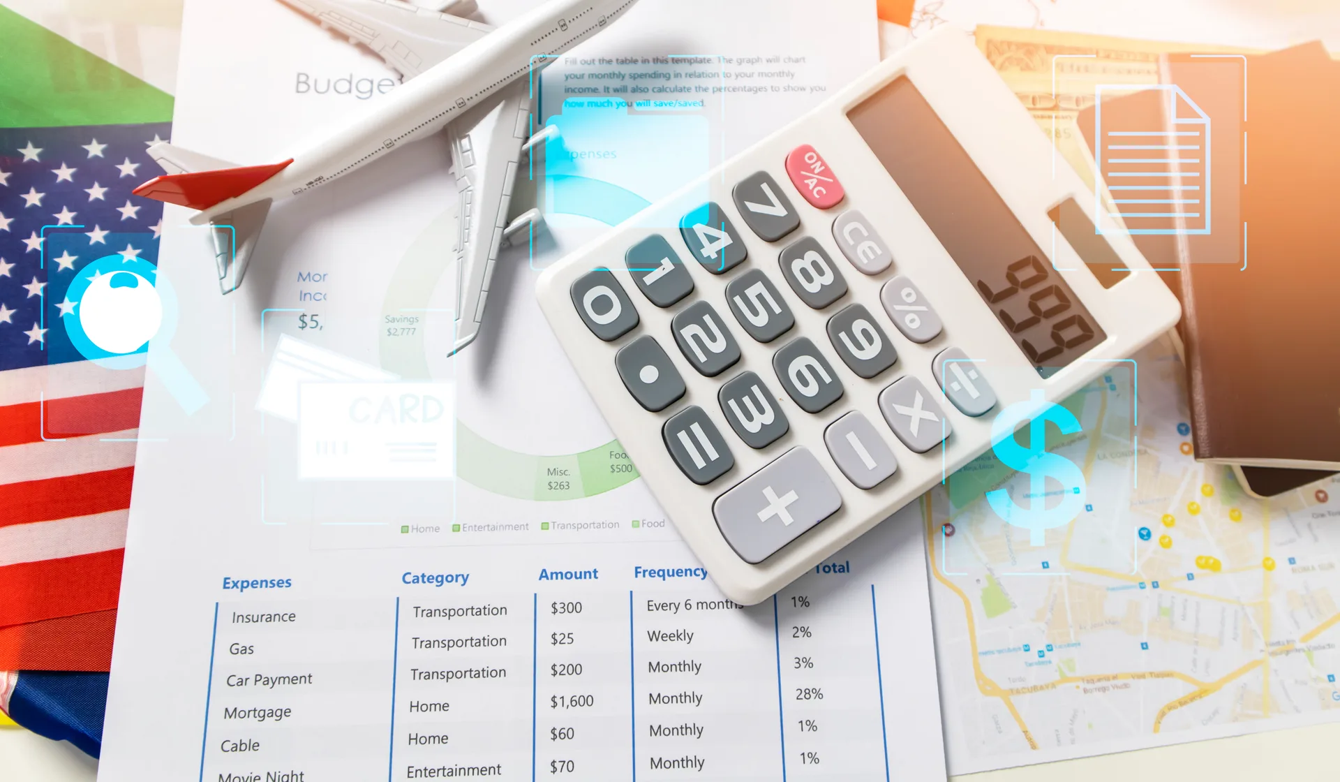 Working out the cost of an airport ride