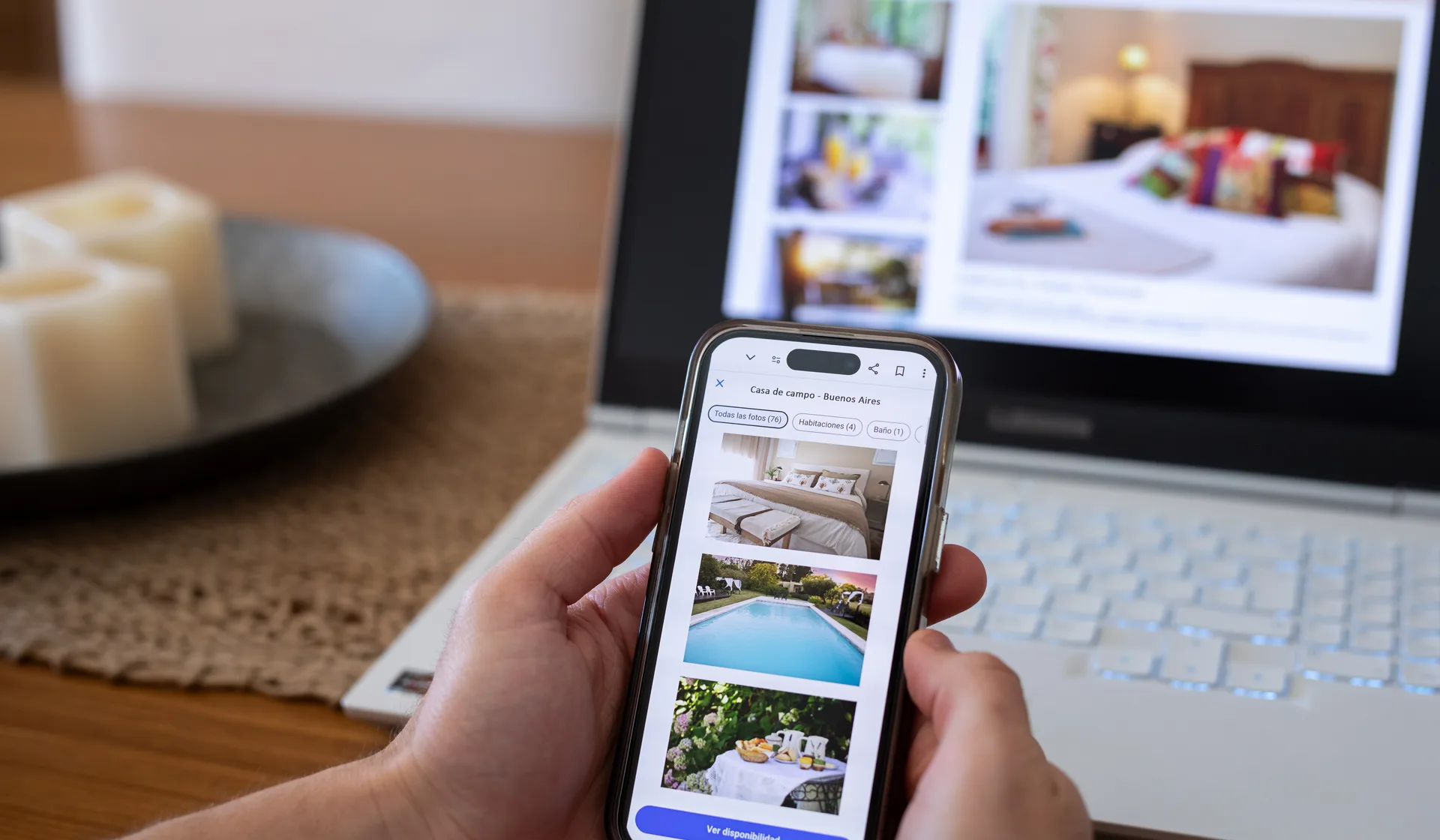 Booking an airport ride on a phone